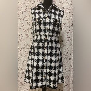 Venus - Houndstooth A-Line Dress (NWT)